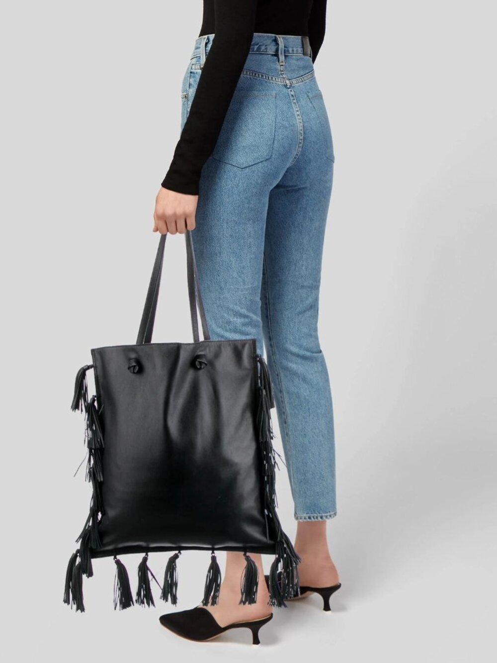 Loeffler Randall Leather Tassel Tote